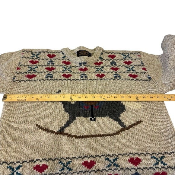 Vintage Eddie Bauer Marled Wool Blend Rocking Horse Sweater Women’s Size Large - Picture 10 of 11